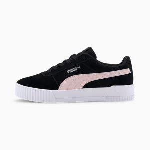 Image of PUMA Carina Womens Trainers, Black/Rosewater Size 5 Shoes