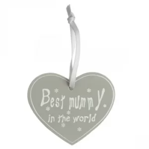 Image of 'Best Mummy in the World' Hanging Sign by Heaven Sends