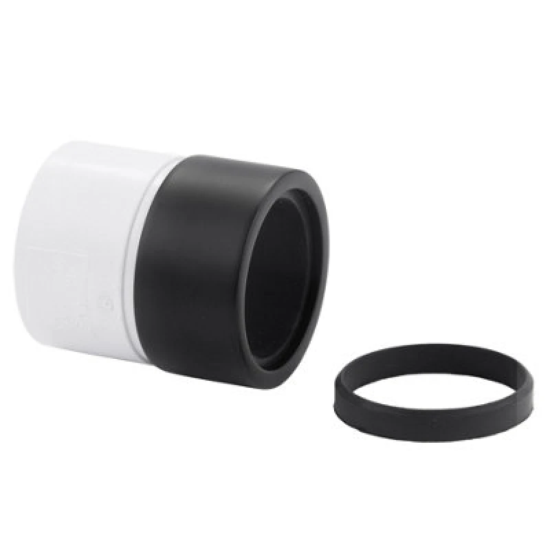 Image of High-Quality Mcalpine Straight Connector: Abs To Matt Black Brass For Modern Installations