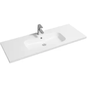 Image of Mid-Edge 5414 Ceramic 121cm Inset Basin with Oval Bowl