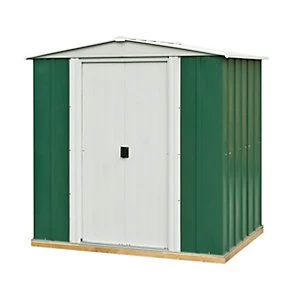 Image of Rowlinson Metal Apex Shed with Floor 6 x 5 ft