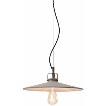 Image of Ideal Lux Lighting - Ideal Lux Brooklyn - 1 Light Dome Ceiling Pendant Light Burnished Finish, E27