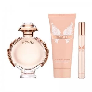 Image of Paco Rabanne Olympea Gift Set 80ml Eau de Parfum + 100ml Body Lotion + 10ml Eau de Parfum