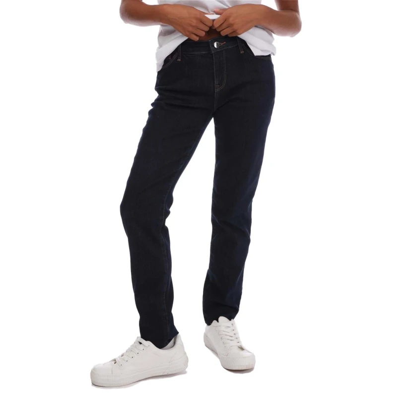 Image of Emporio Armani J23 Skinny-Fit Jeans - Blue Blue 25R