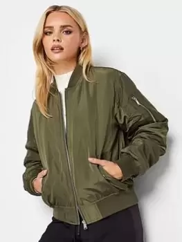 Image of PixieGirl Petite Bomber Jacket, Green, Size 8, Women