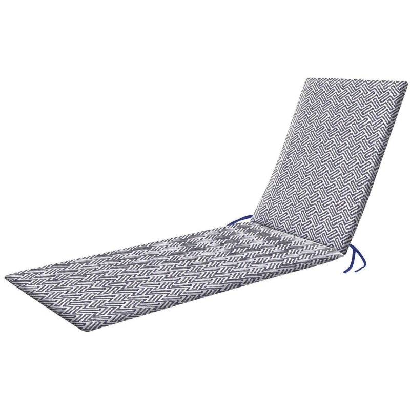 Image of Luxury Living Geometric Water Repellent Lounge Pad SUMLPBLU