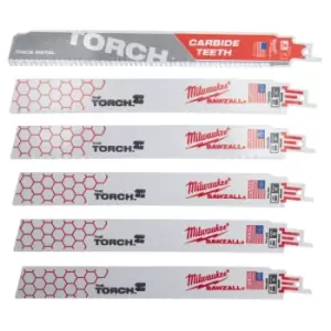Image of Milwaukee - 48009029 Sawzall Reciprocating Saw Blades 230mm (6 Piece) 48009029