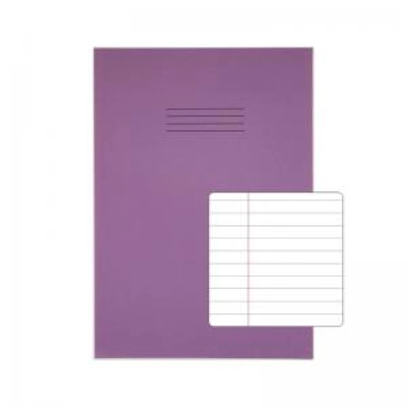 Image of RHINO 13 x 9 A4 Oversized Exercise Book 48 pages 24 Leaf Purple 8mm VTSRVDU0482142