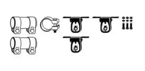 Image of VEGAZ Mounting Kit, exhaust system VW VA-140