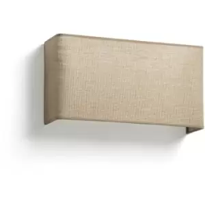 Image of Faro Otton Rectangle Horizontal Jute Wall Lamp 2L