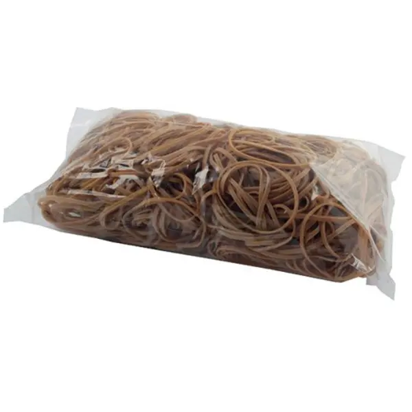 Image of Value 0670081 Size 32 75mm x 3mm Rubber Bands - Natural (454g Pack)