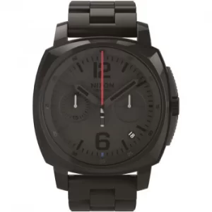 Image of Mens Nixon The Charger Chrono SW Vader Black Chronograph Watch
