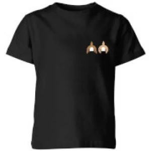 Image of Disney Chip And Dale Backside Kids T-Shirt - Black - 3-4 Years
