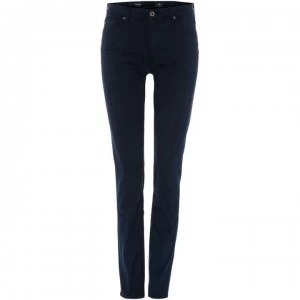 Image of AG Jeans Prima Mid Rise Cigarette Jeans - Navy