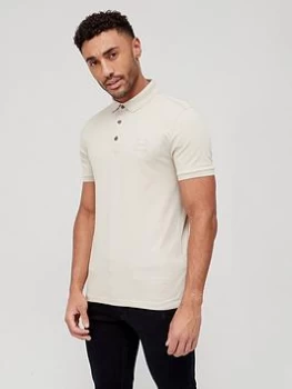 Image of BOSS Passenger Polo Shirt - Light Beige, Light Beige, Size S, Men