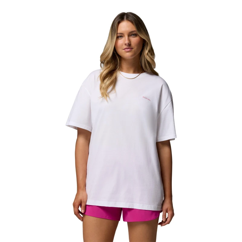 Image of Columbia Columbia Roll Grph T Ld62 White Floral female 14 (L)