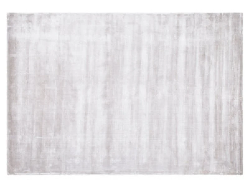 Image of Beliani Rug Gesi Ii Light Grey 140 X 200 Cm Viscose