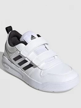 Image of adidas Kids Unisex Tensaur Trainer - White/Black, Size 5