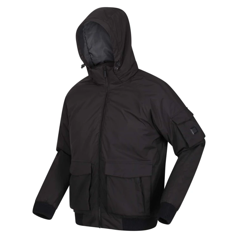 Image of Regatta Fazian Waterproof Hooded Jacket - Black 3XL