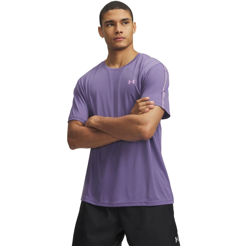 Image of Under Armour Tech 2.0 Short Sleeve T-Shirt Mens Purple Tape male S