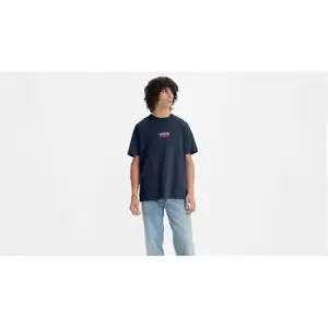 Image of Levis Cactus Serif Logo T-Shirt - Blue