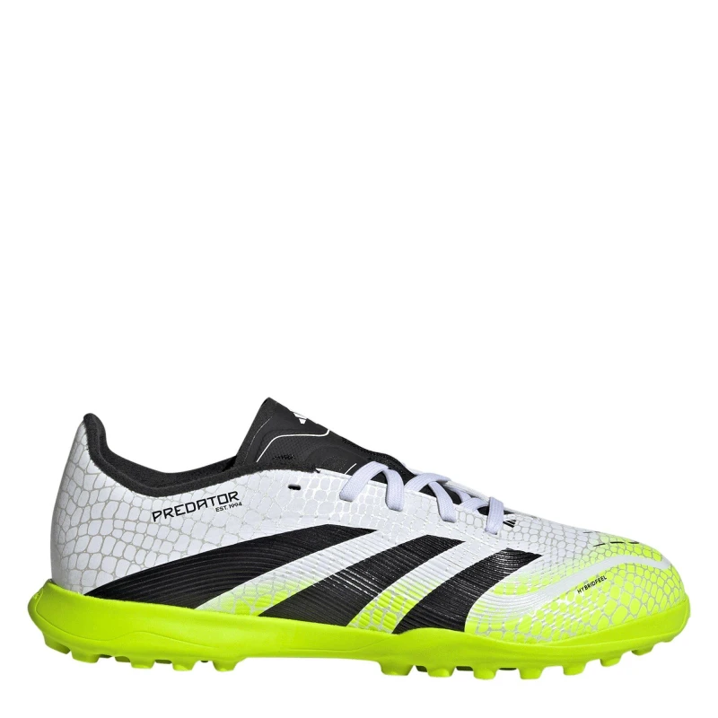 Image of adidas Predator Childrens Astro Turf Football Boots White/Blk/Lemon male 1 (33)