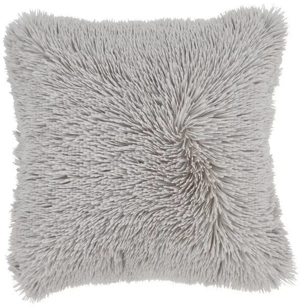 Image of Catherine Lansfield Cuddly Cushion - Silver - 45x45cm