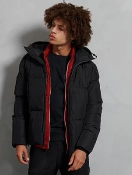 Image of Superdry Evolution Padded Jacket - Black, Size XS, Men