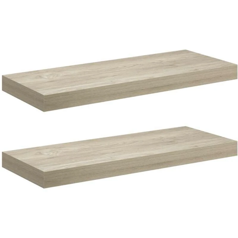 Image of VIDAXL Vidaxl - Floating Wall Shelves 2 pcs Oak 60x23.5x3.8cm mdf 8720286075067