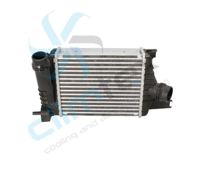 Image of NISSENS 96479 Intercooler ** FIRST FIT ** with quick couplers, Left connector, angled Intercooler,charger (468)