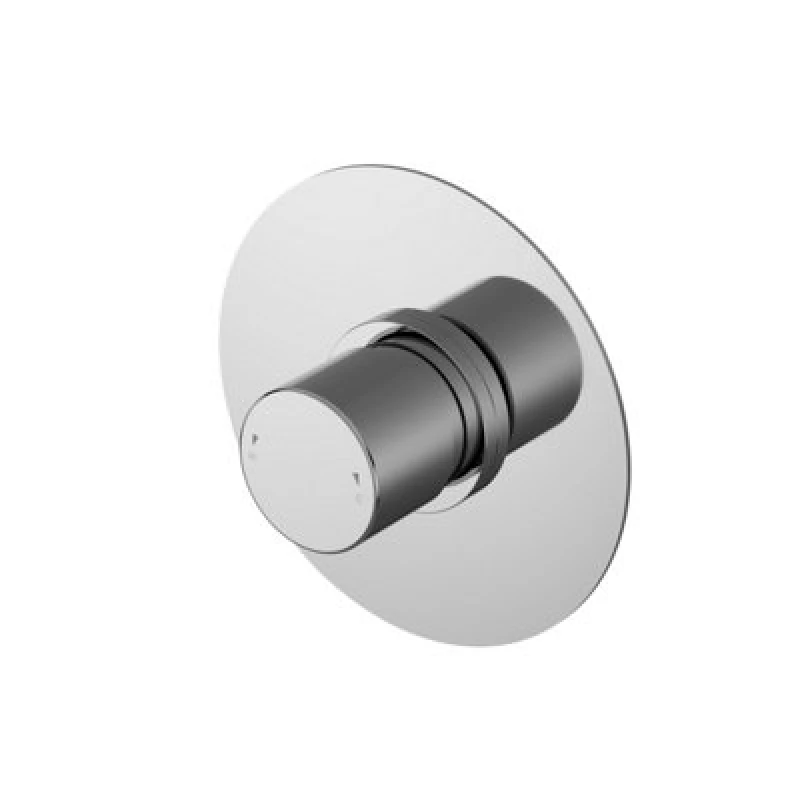 Image of Balterley Round Concealed Thermostatic Temperature Control Valve Chrome 100mm Silver