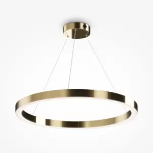 Image of Maytoni Saturno Modern Integrated LED Pendant Ceiling Light Brass, 4200lm, 4000K
