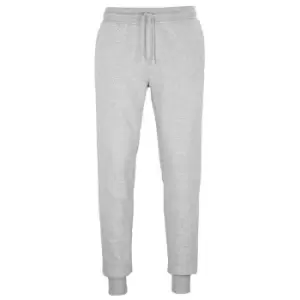 Image of SOLS Unisex Adult Jumbo Organic Slim Jogging Bottoms (S) (Grey Marl)