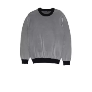 Image of French Connection Two Tone Crew Neck Jumper - Multi