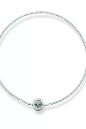Image of Ladies Thomas Sabo Sterling Silver Karma Beads Necklace 80Cm KK0001-001-12-L80