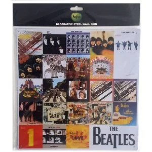Image of The Beatles Chronology Steel Wall Sign
