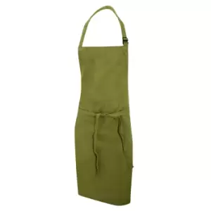 Image of Dennys Multicoloured Bib Apron 28x36ins (Pack of 2) (One Size) (Olive)