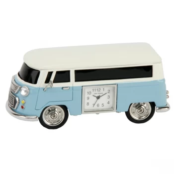 Image of WILLIAM WIDDOP Miniature Clock - Blue Campervan