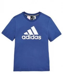 Image of Adidas Youth Badge Of Sport T-Shirt - Indigo