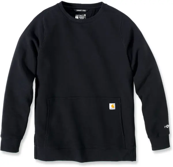 Image of Carhartt Force Relaxed Fit Lightweight Ladies Sweatshirt, black, Size M for Women