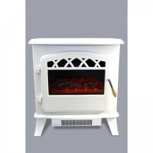 Image of Fine Elements Zodiac Electric Stove Fire - White