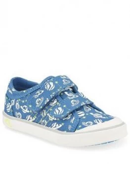 Image of Start-Rite Boys Cosmic Canvas Strap Plimsoll
