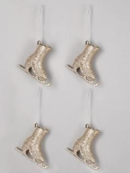 Image of Gisela Graham Set Of 4 Ski Boot Tree Decorations