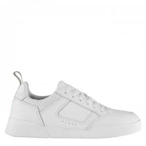 Image of Lyle and Scott Gilzean Leather Trainers - White 626