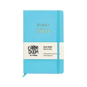 Image of Pukka Pad Carpe Diem 2024 Diary Softcover 130x210mm Blue 9808-CD