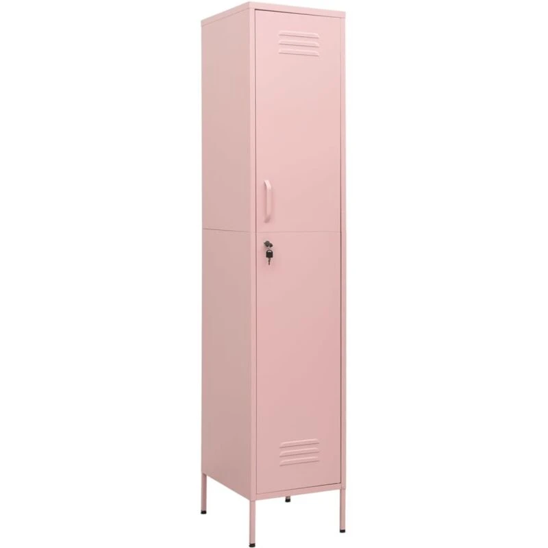 Image of VIDAXL Locker Cabinet Pink 35x46x180cm Steel Vidaxl 8720286565681