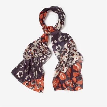 Image of Biba Printed Devore Scarf - Mixed Leopard