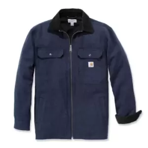 Image of Carhartt Mens Pawnee Zip Cotton Water Repellent Shirt Jacket S - Chest 34-36' (86-91cm)