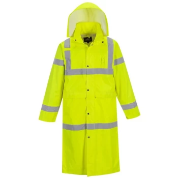 Image of H445YERS - sz S Hi-Vis Coat 122cm - Yellow - Portwest