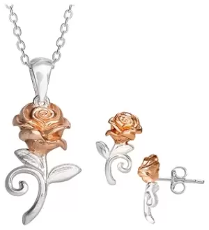 Image of Disney Beauty & Beast Kids Sterling Silver Earring Pendant